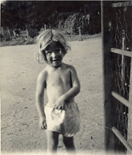 Jenny Aged 4 at Beach Barn